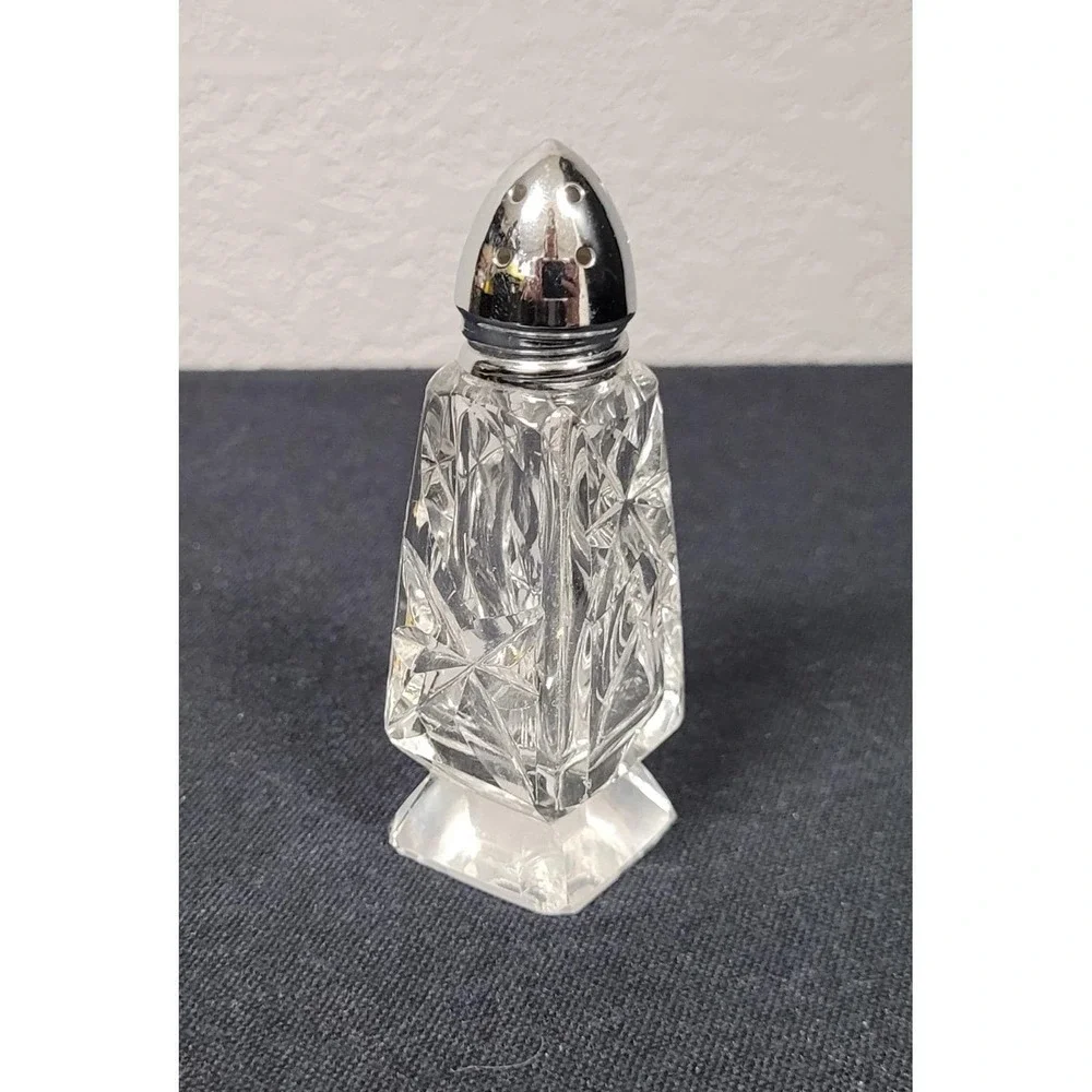 Vintage 1970s Anchor Hocking Clear Glass Salt or Pepper Shaker Replacement